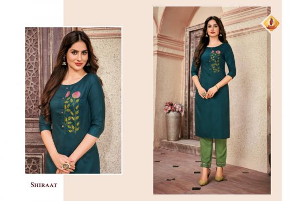 Shruti Pani Puri Designer Kurti With Bottom Set